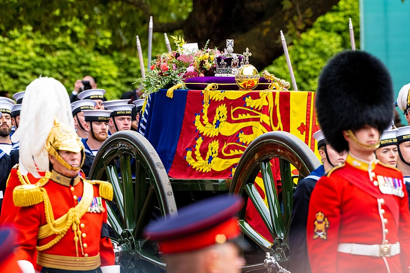 Karalienės Elžbietos II laidotuvės Vindzoro pilyje / „Scanpix“ nuotr.