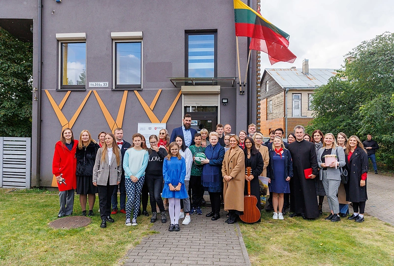 Paramos fondo namų atidarymas / Eriko Ovčarenko / BNS nuotr.