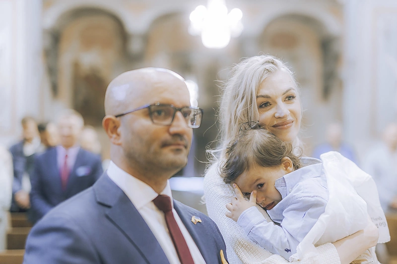 Samo Bhaskaro ir jo žmonos Justynos Bhaskar sūnaus krikštynos / Irmanto Gelūno / BNS nuotr.