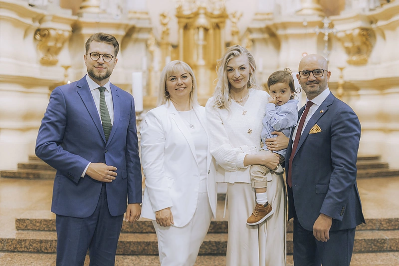 Samo Bhaskaro ir jo žmonos Justynos Bhaskar sūnaus krikštynos / Irmanto Gelūno / BNS nuotr.
