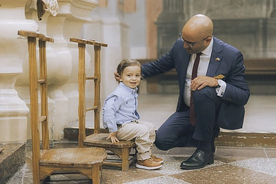 Samo Bhaskaro ir jo žmonos Justynos Bhaskar sūnaus krikštynos / Irmanto Gelūno / BNS nuotr.