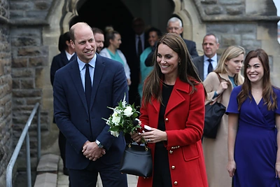Princas Williamas ir Catherine Middleton lankėsi Velse / „Scanpix“ nuotr.