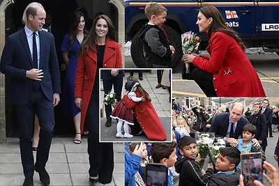 Naujus titulus paveldėję princas Williamas su Catherine pirmąkart lankėsi Velse: sužavėjo 4-metis