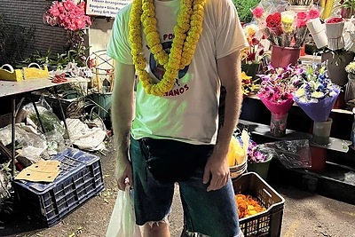 Leonas Somovas ir Dileta Indijoje / Asmeninio albumo nuotr.