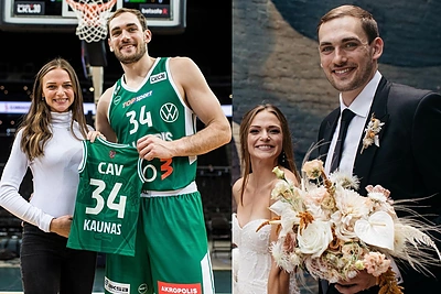 „Žalgirio“ puolėjas Tyleris Cavanaugh su žmona Maddy taps tėvais: laukiasi pirmagimio