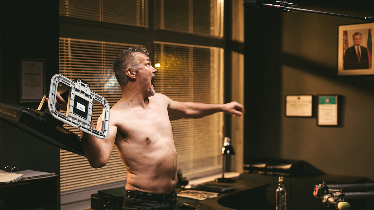 Vytautas Kaniušonis / Filmo „Piktųjų karta“ stop kadras