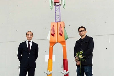 Geriausias jaunasis „ArtVilnius’22 menininkas – Jonas Aničas. Paroda Takas / Andre Vasilenko nuotr.