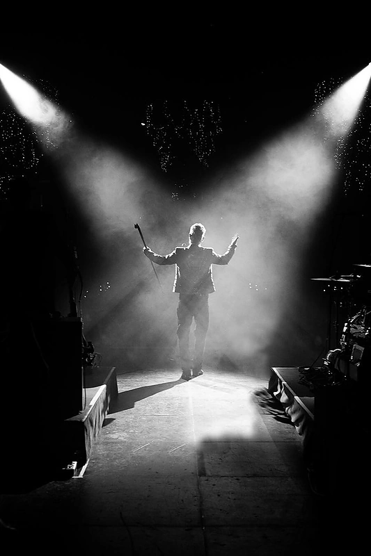 Robbie Williamsas gastrolių metu / Asmeninio archyvo nuotr.