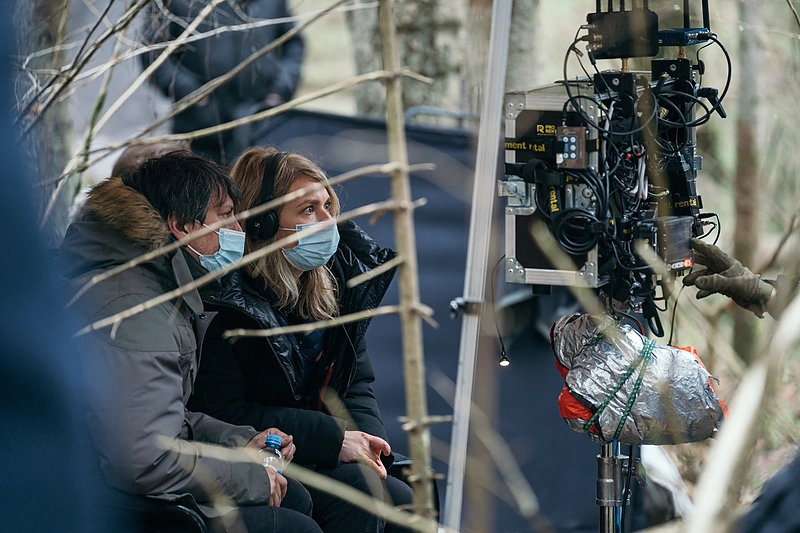 Filmo „Vesper“ filmavimo užkulisiai / Asmeninio archyvo nuotr.