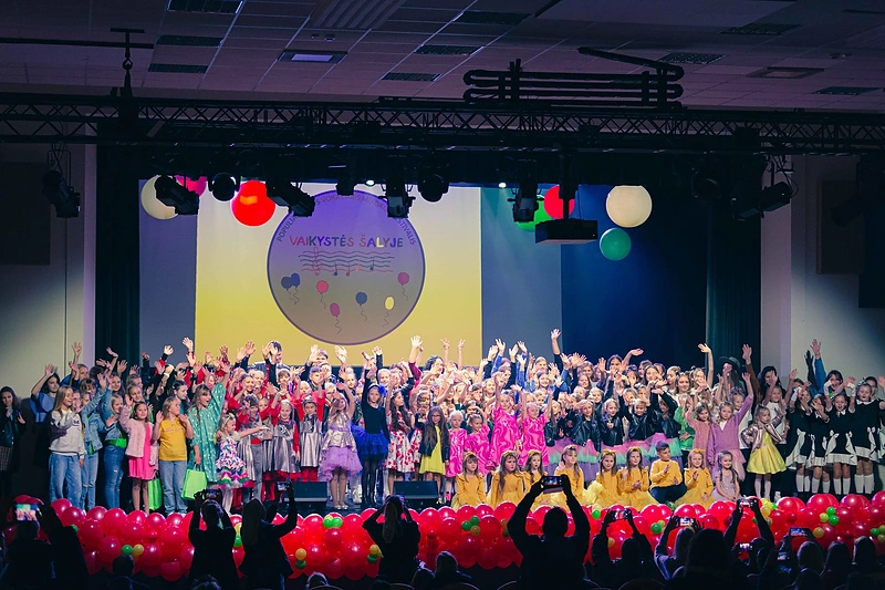 Festivalio „Vaikystės šalyje“ akimirka