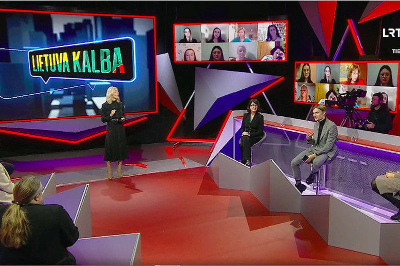 Laidos „Lietuva kalba“ akimirka / Laidos „Lietuva kalba“ stop kadras