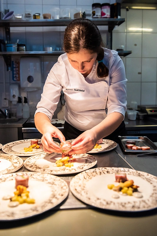 Jonita Šeščilaitė ruošiasi geriausio Šiaurės Europos šefo konkursui / Daivos Bareikaitės nuotr.