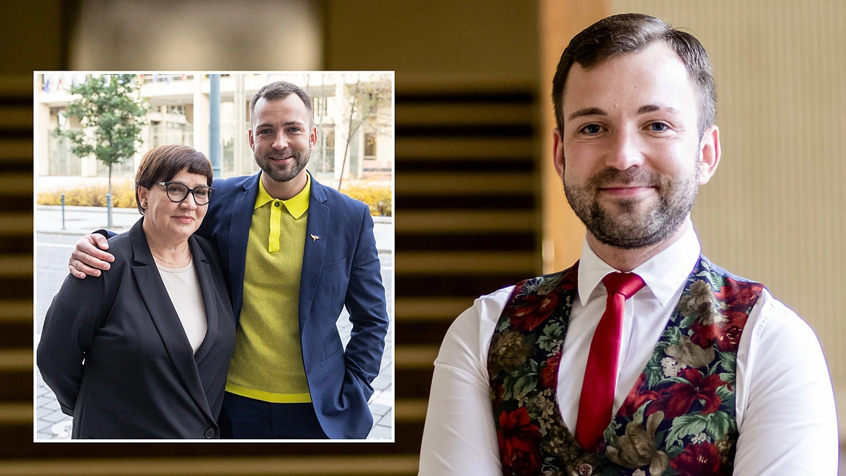 Tomas Vytautas Raskevičius su mama Veda / Luko Balandžio / BNS ir asmeninio albumo nuotr.