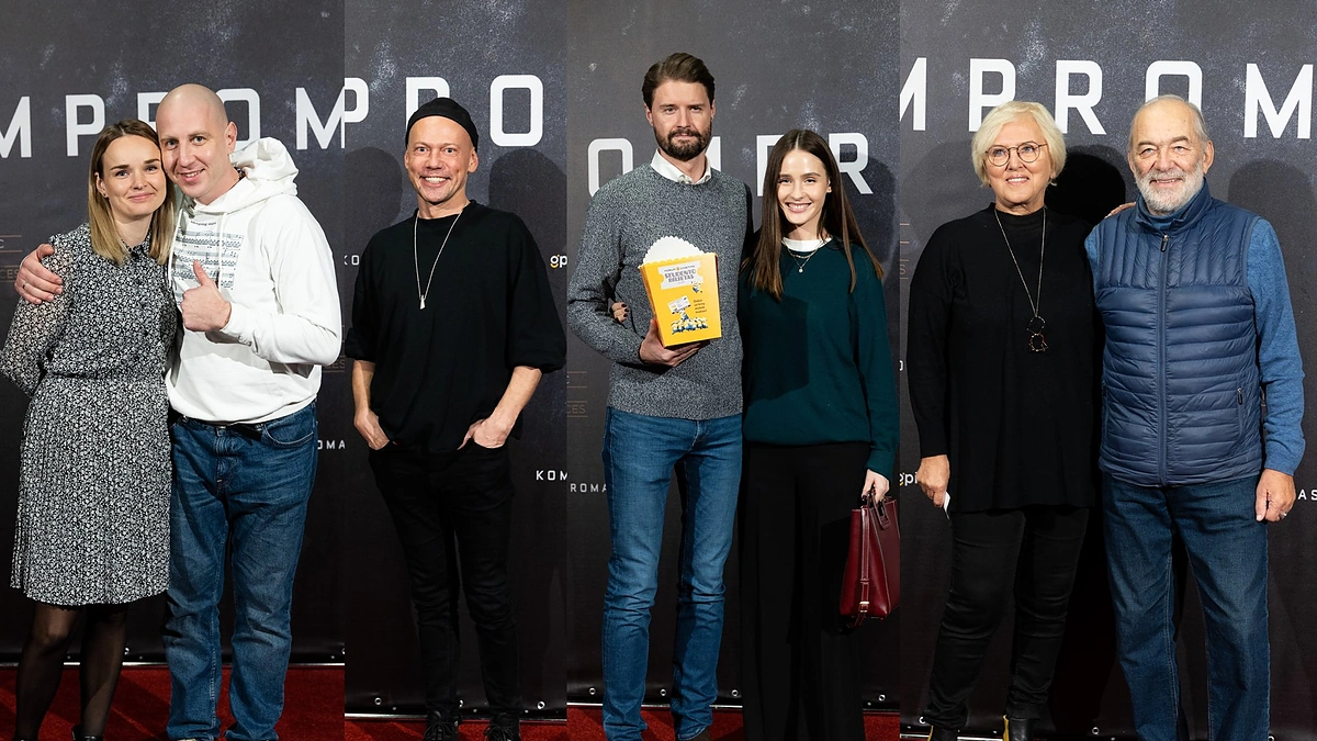 Prancūzų režisieriaus Jérôme Salle Lietuvoje filmuoto filmo „Kompromatas“ premjeros svečiai / Gretos Skaraitienės / BNS nuotr.