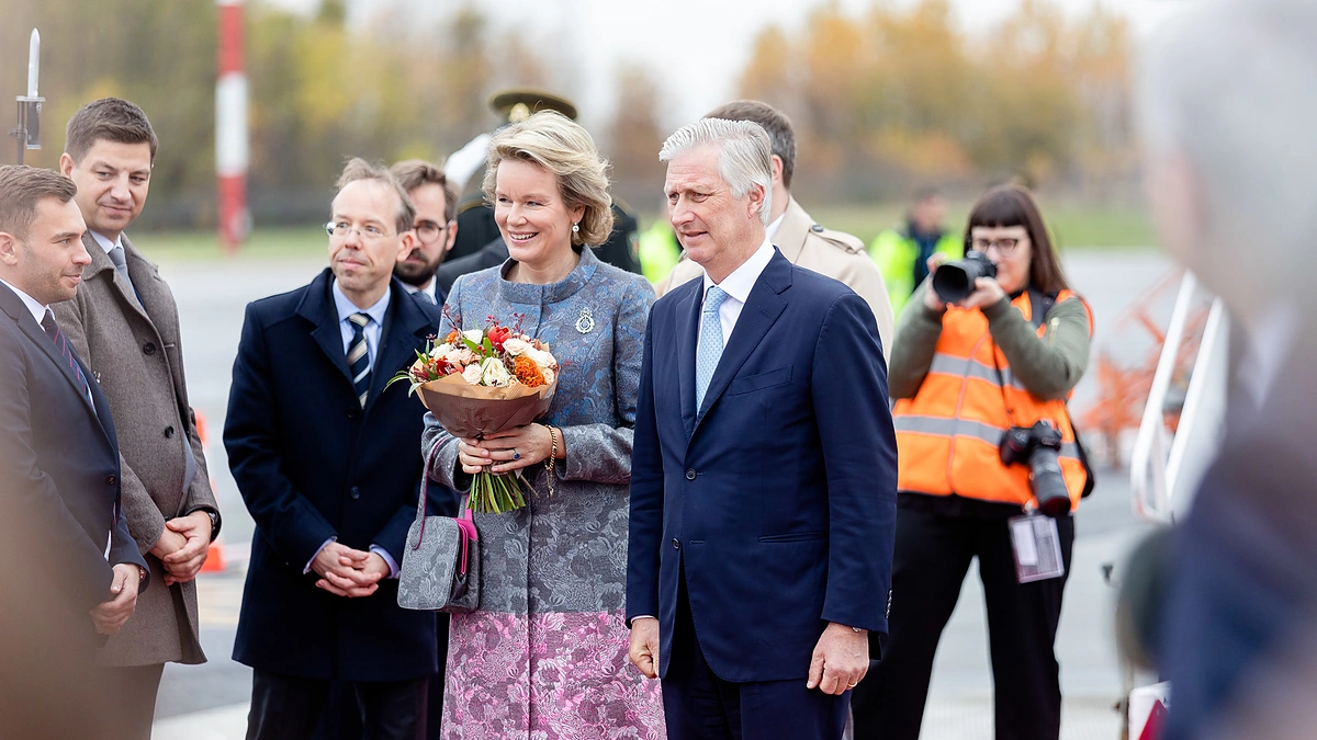 Belgijos Karalius Pilypas ir Karalienė Mathilde / Lukas Balandis / BNS nuotr.