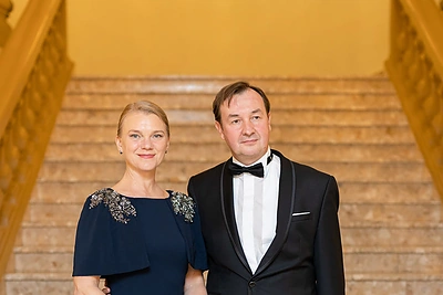 Jo Didenybės Belgijos Karaliaus ir Jos Didenybės Belgijos Karalienės rengiamas atsakomasis renginys / Lukas Balandis / BNS nuotr.