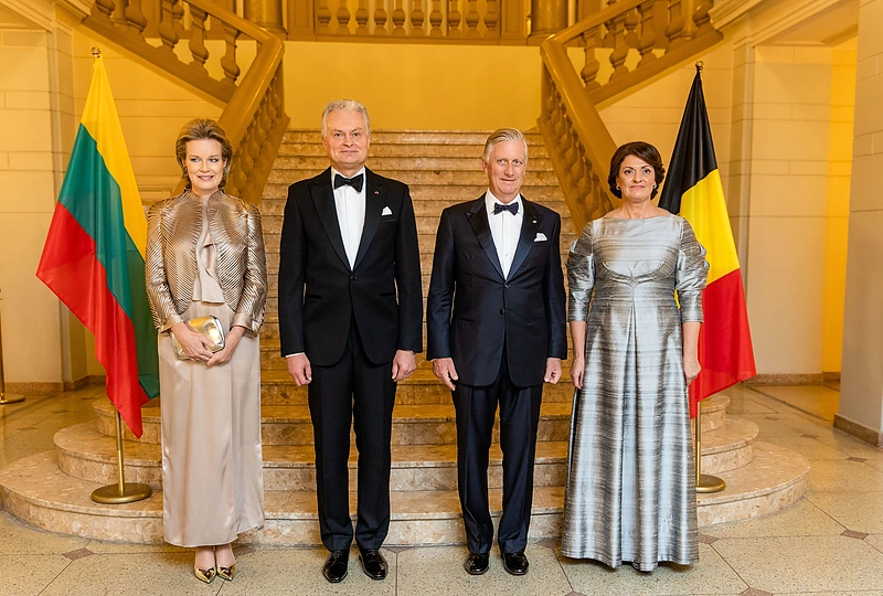 Jo Didenybės Belgijos Karaliaus ir Jos Didenybės Belgijos Karalienės rengiamas atsakomasis renginys / Lukas Balandis / BNS nuotr.
