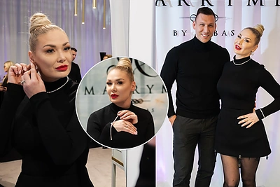 Su vyru Edgaru į Šiaulius atvykusi N.Bunkė išsirinko dešimtis tūkstančių kainuojantį papuošalą