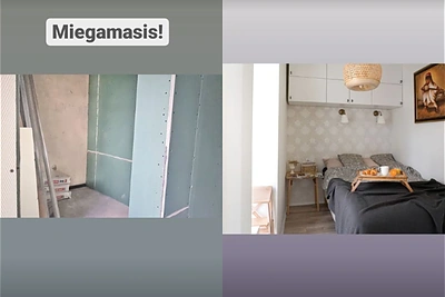 Jurgos Anusauskienės namai: prieš ir po / Instagram nuotr.