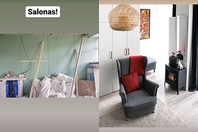 Jurgos Anusauskienės namai: prieš ir po / Instagram nuotr.