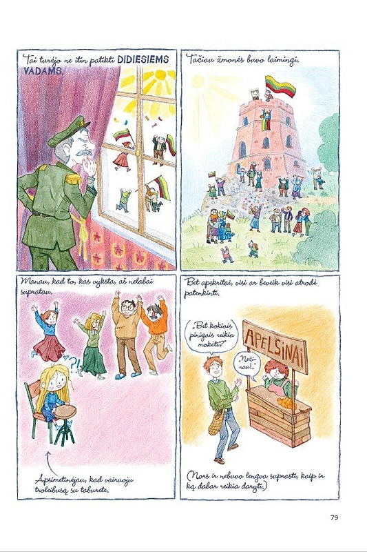 Giedrės Barauskaitės komiksas / Asmeninio albumo nuotr.