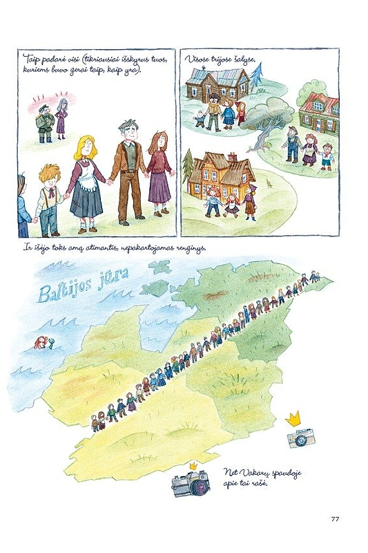 Giedrės Barauskaitės komiksas / Asmeninio albumo nuotr.