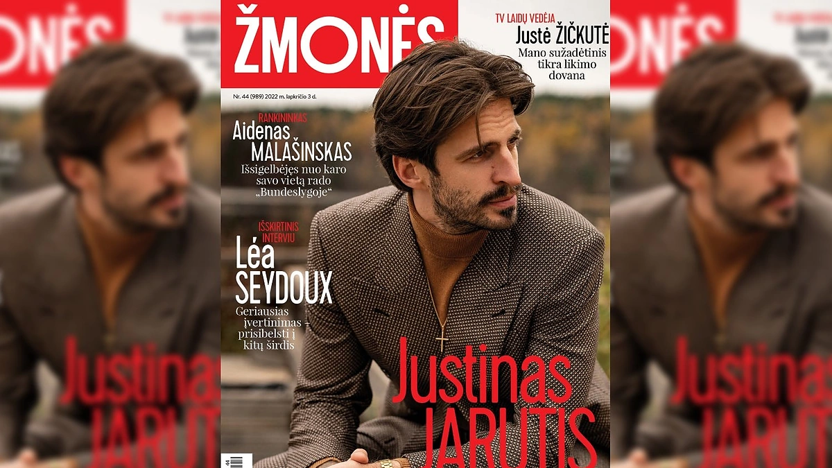 Justinas Jarutis / Žurnalo „Žmonės“ viršelis