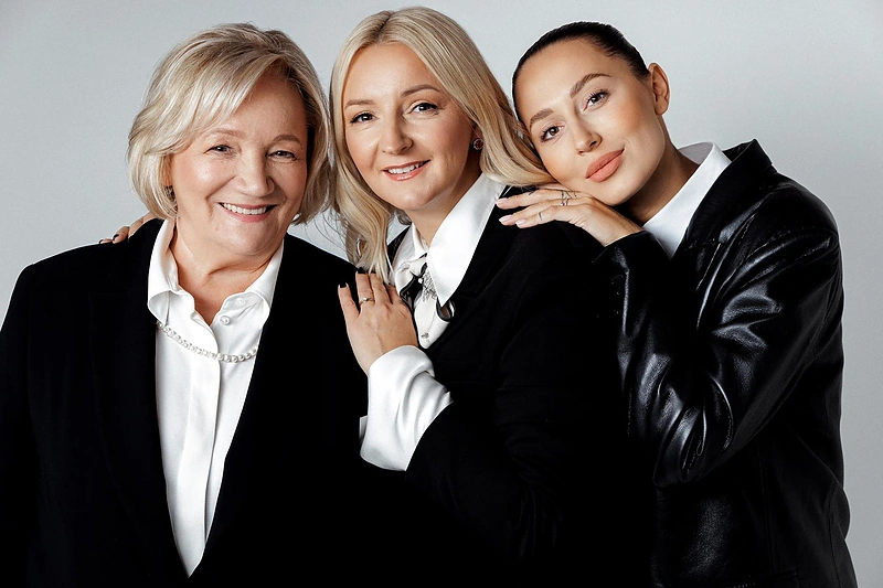 Viktorija Mauručaitė su mama Ala ir dukra Gabriele / Dariaus Gedvilo nuotr.