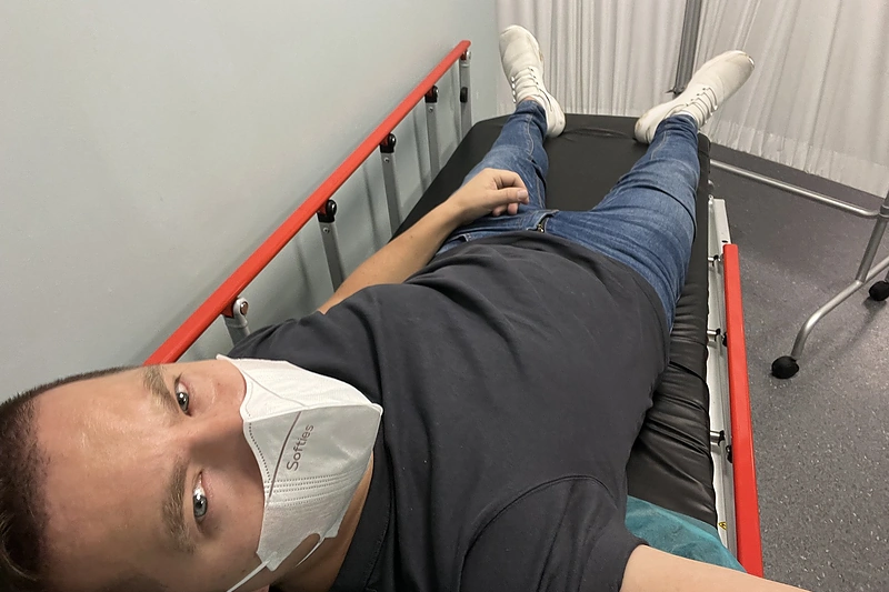 Žygimantas Barysas ligoninėje / Asmeninio archyvo nuotr.