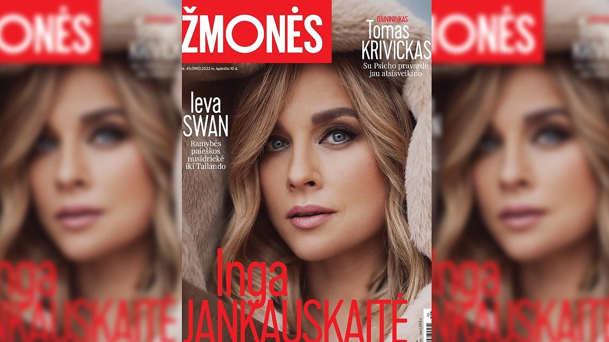 Inga Jankauskaitė / Žurnalo „Žmonės“ viršelis