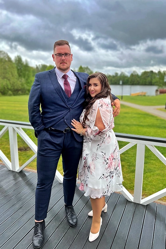 Andrius Skuja su drauge Ema / Andriaus Skujos asmeninio archyvo nuotr.