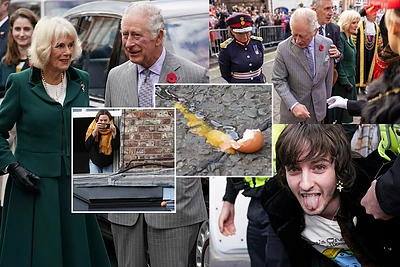 Charlesas III su žmona Camilla patyrė išpuolį: porą bandė apmėtyti kiaušiniais