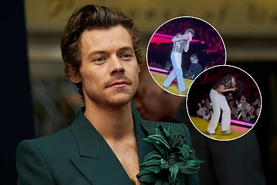 Koncerto metu Los Andžele sužalotas Harry Stylesas: gerbėjas į veidą sviedė saldainius