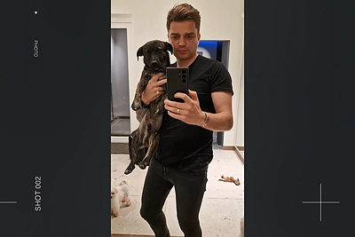 Jonas Nainys su augintiniu / Asmeninio albumo nuotr.