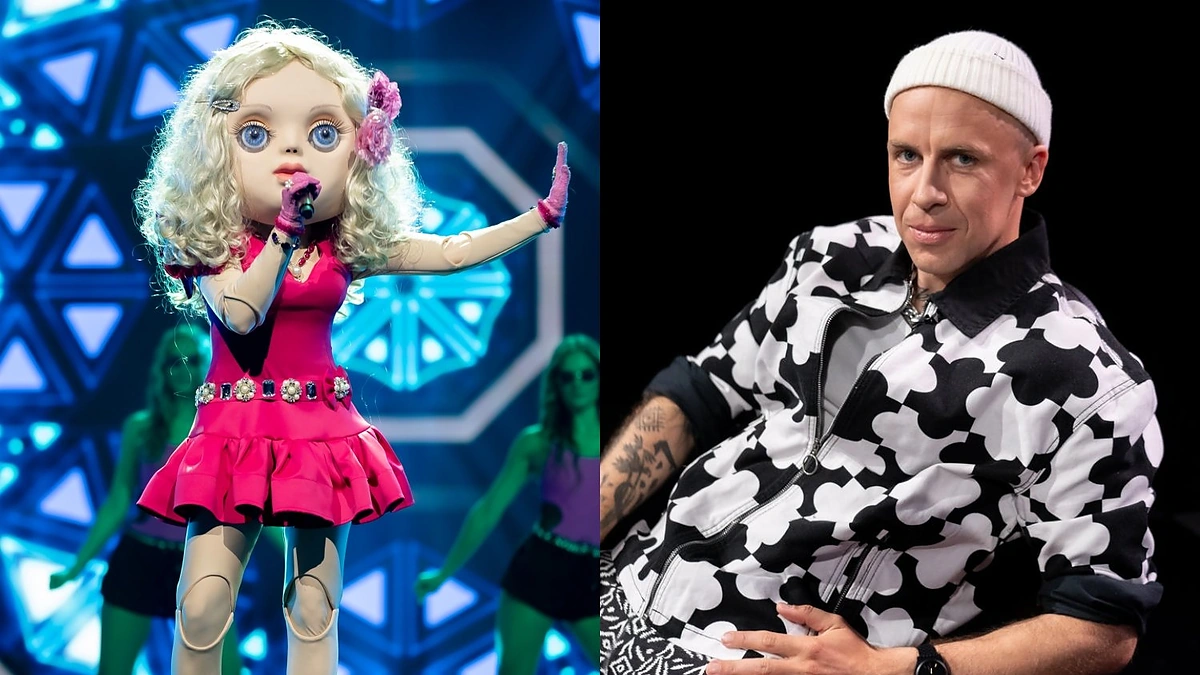 Vidas Bareikis ir „Kaukių“ dalyvė Lėlė / Svetlanos Bolnienės nuotr.