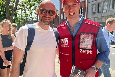 Vitalijus Zuikauskas su princu Williamu / Asmeninio albumo nuotr.