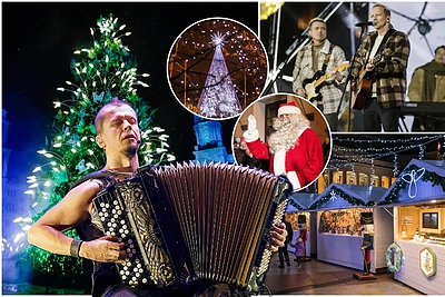 Šventės atkeliauja: laukia eglučių įžiebimai, „G&G sindikato“ koncertas ir šviesos efektų šou