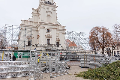 Kauno Kalėdų eglės pristatymas / Eriko Ovčarenko / BNS nuotr.