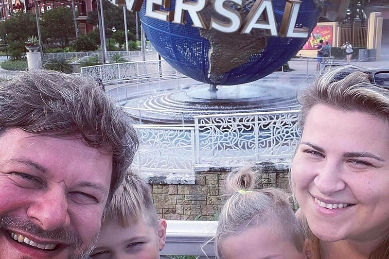 Erikos ir Merūno Vitulskių šeimos kelionė JAV / Asmeninio albumo nuotr.