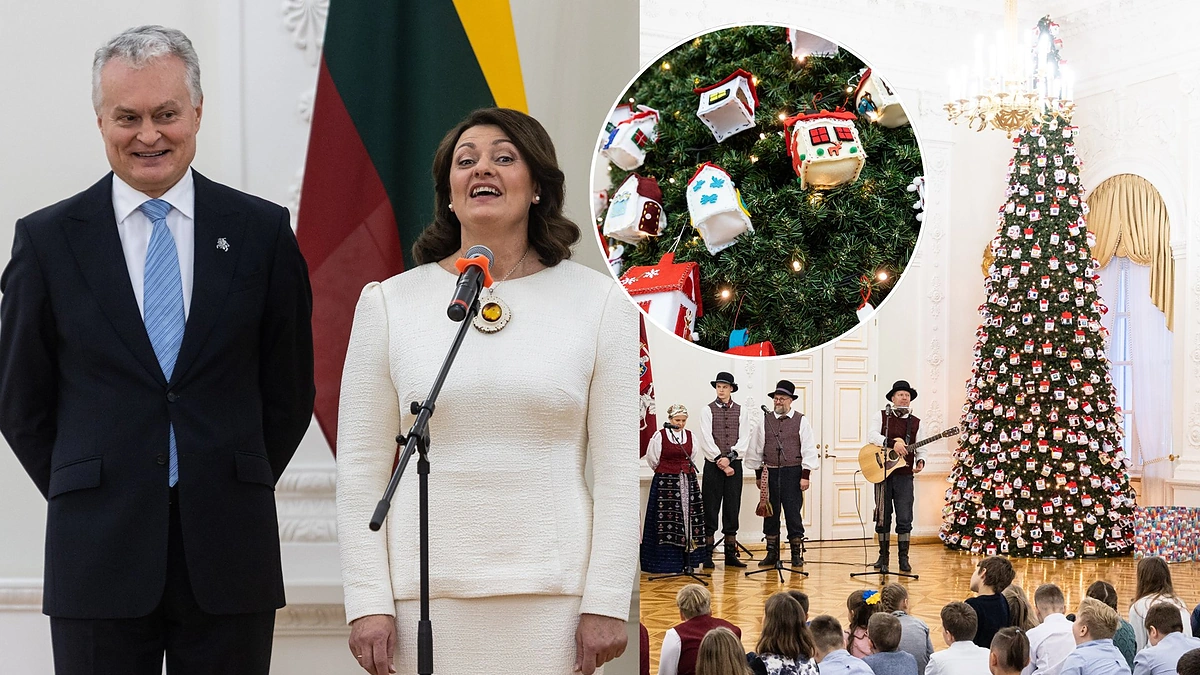 Prezidento rūmų eglutės įžiebimo šventė / Pauliaus Peleckio / BNS nuotr.