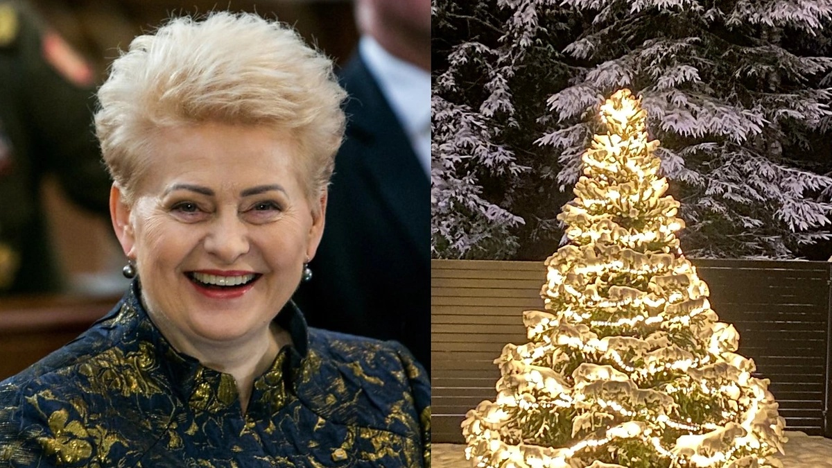 Dalios Grybauskaitės eglutė / „Facebook“ nuotr.