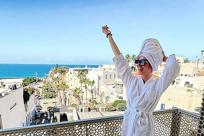 Viktorijos Siegel ir Lauryno Suodaičio kelionės į Izraelį akimirka / Socialinių tinklų nuotr.