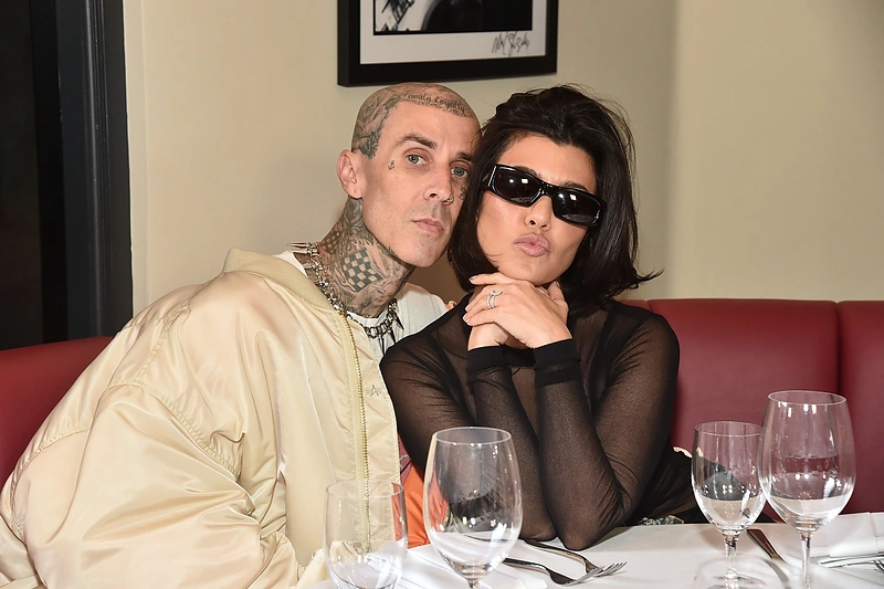 Travis Barker su žmona Kourtney Kardashian / „Scanpix“ nuotr.