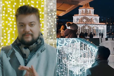 Dainotas Varnas pristato šventinį vaizdo klipą: jame – nesuvaidinta reakcija į Vilniaus eglę