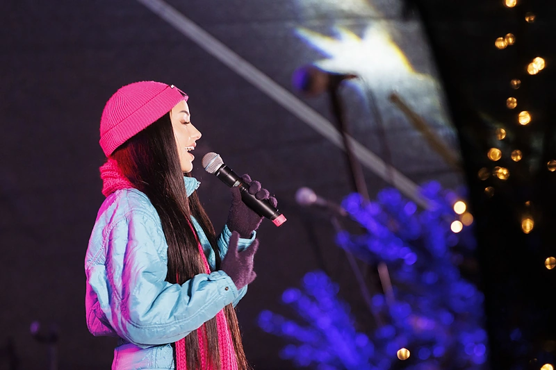 Jonavos Kalėdų eglės įžiebimas / Audriaus Reipos, Vytauto Kalpoko nuotr.