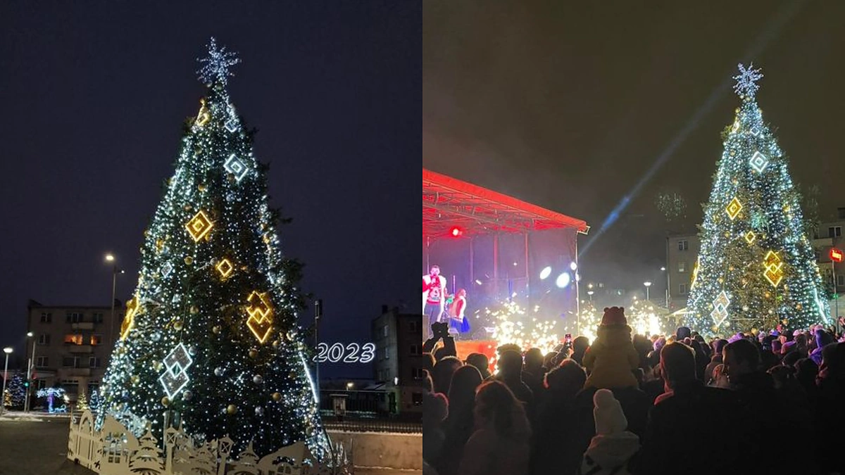 Radviliškio Kalėdų eglė / Radviliškio rajono savivaldybės nuotr.