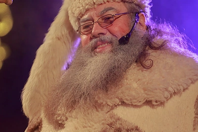 Rokiškio Kalėdų eglės įžiebimas, Senelis Kalėda / Dariaus Baltakio nuotr.