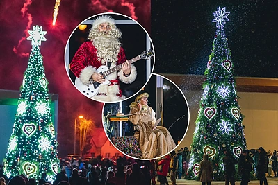 Kalėdų nuotaika – jau ir Šventojoje: suspindo tikėti stebuklais skatinanti eglė