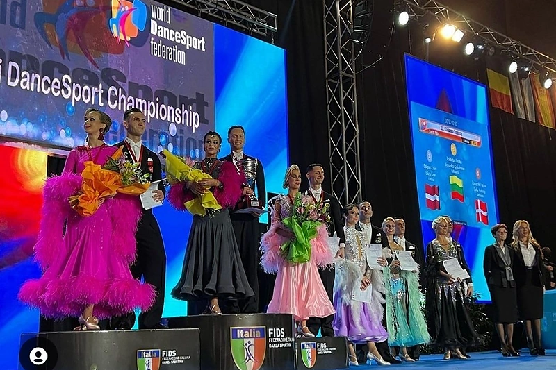 Vaidotas Lacitis ir Veronika Golodneva Lacitienė – Europos čempionai / LSŠF nuotr.