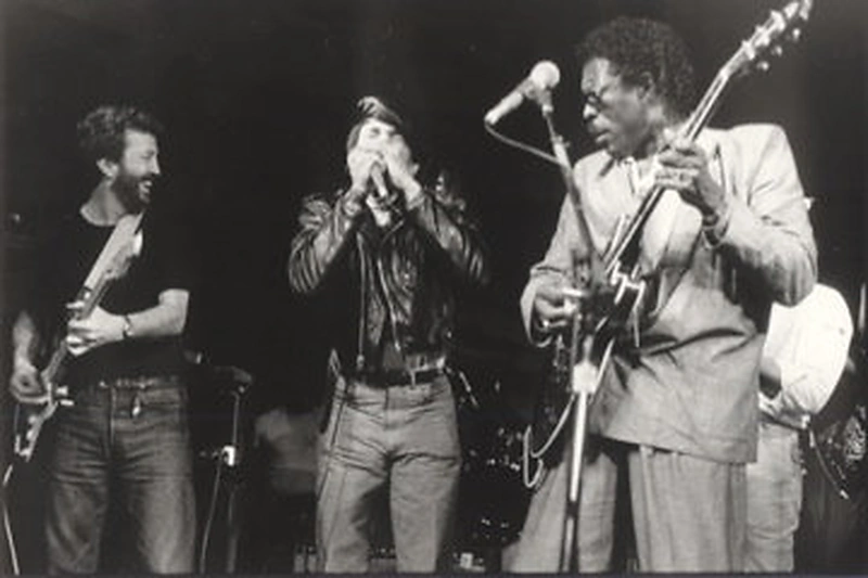 Sugar Blue, Eric Clapton ir Buddy Guy / GM gyvai nuotr.